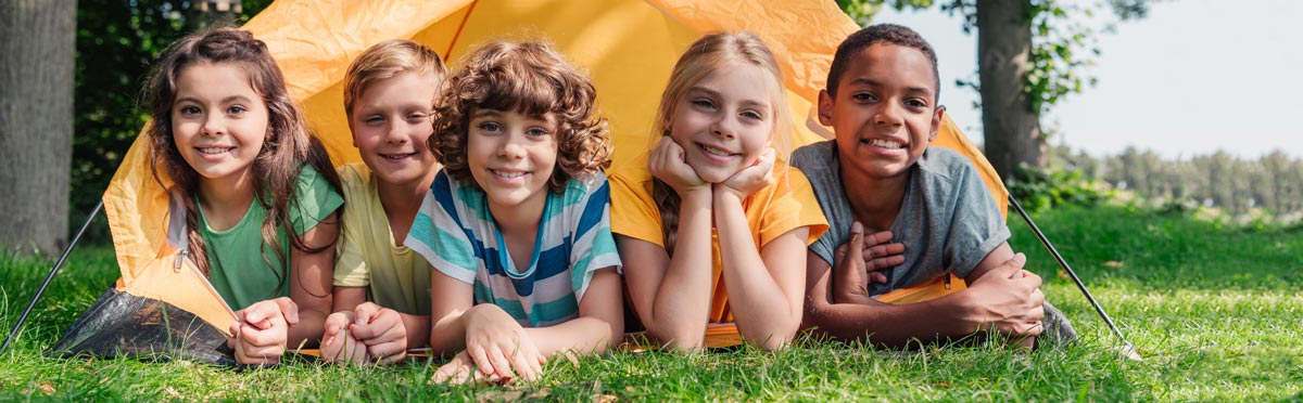Kids camping