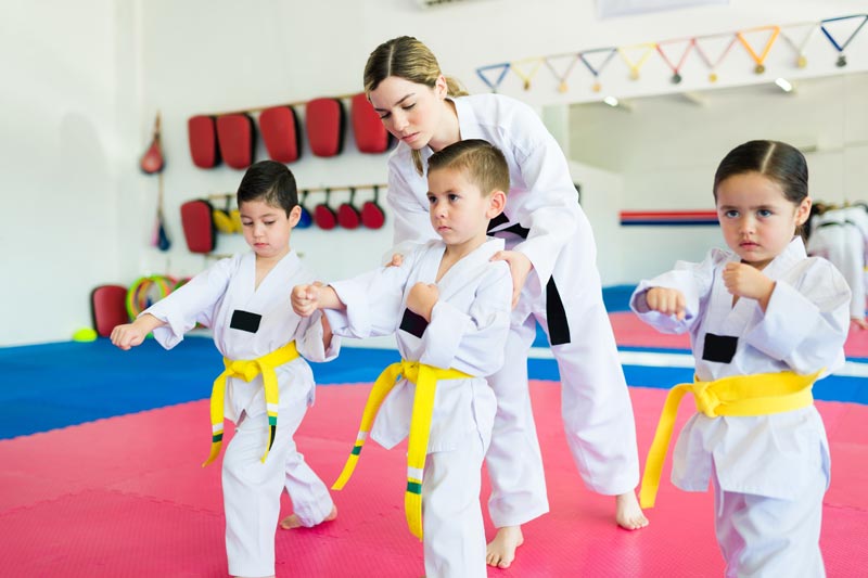 Kids karate class